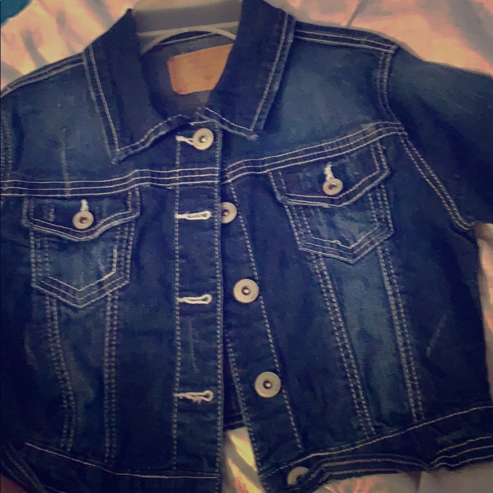 Crop like jean jacket
